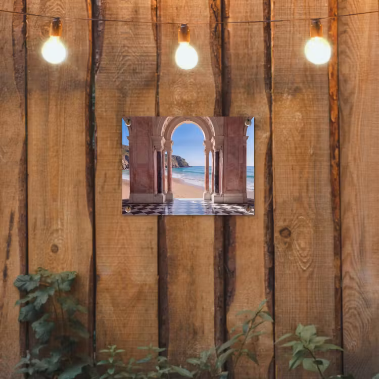 Gartenposter - Bogen – Strand – Meer — 2