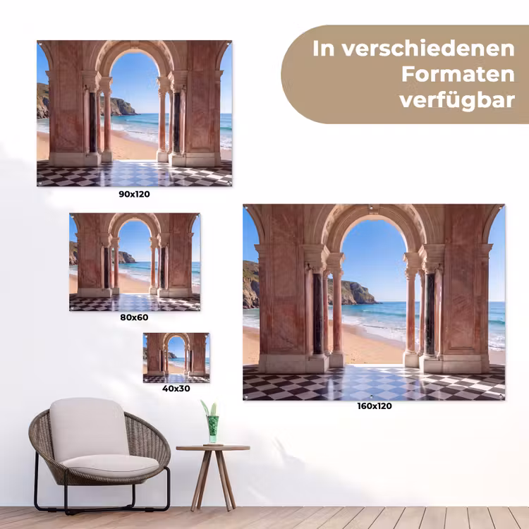 Gartenposter - Bogen – Strand – Meer — 6