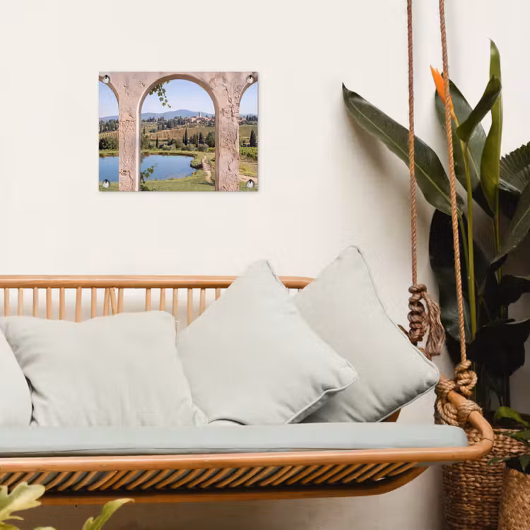 Gartenposter - Dorf – Landschaft – Natur — 4