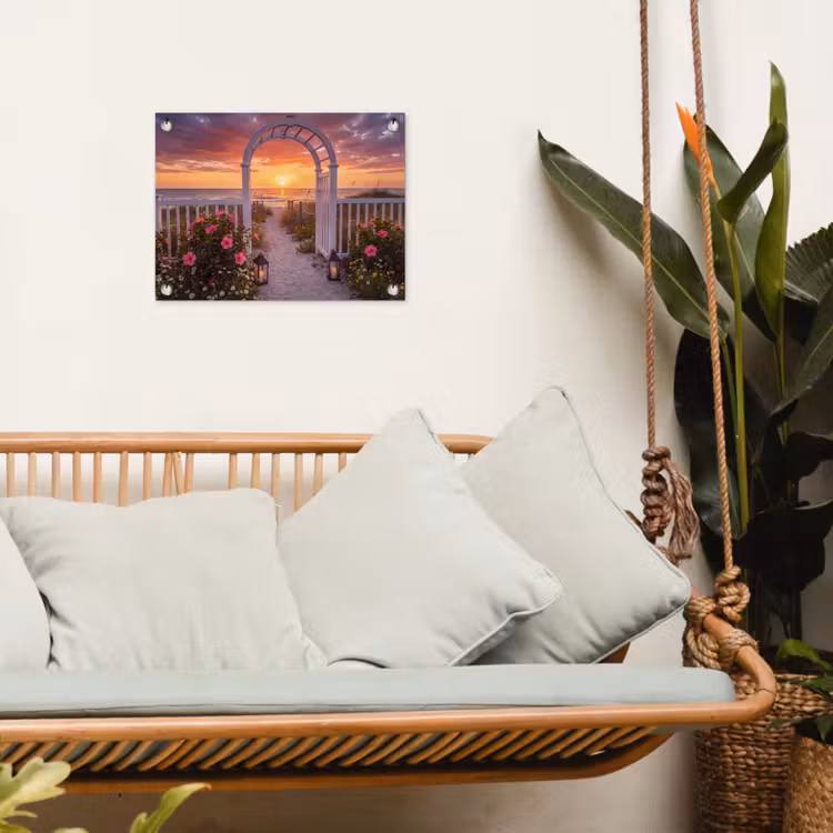 Gartenposter - Meer – Frosch – Blumen — 4