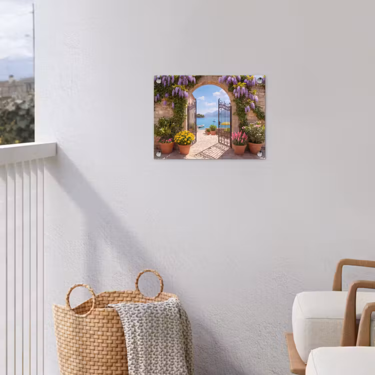 Gartenposter - Tor – Meer – Aussicht — 5