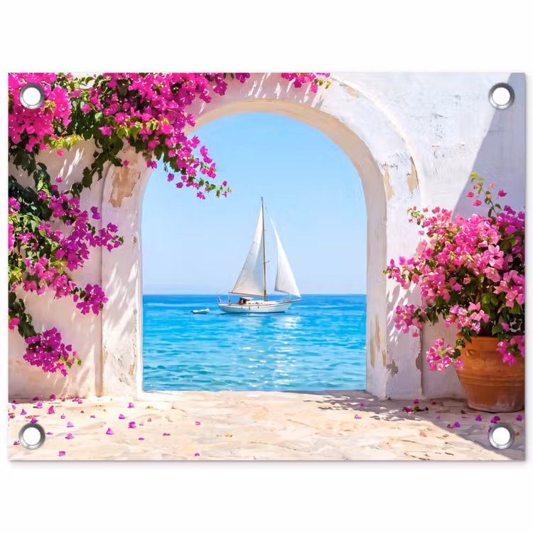 Gartenposter - Blumen – Meer – Sommer — 1