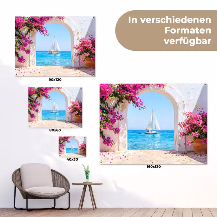 Gartenposter - Blumen – Meer – Sommer — 6