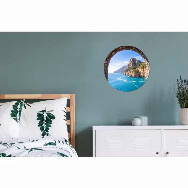 Alu-Dibond-Bild Rund - Bogen – Meer – Natur — 5