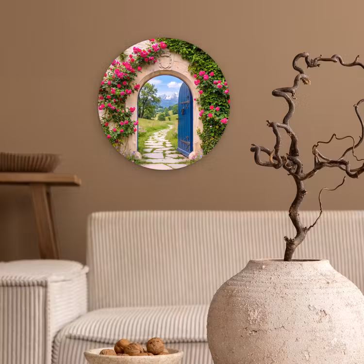 Glasbild Rund - Bogen – Landschaft – Natur — 2