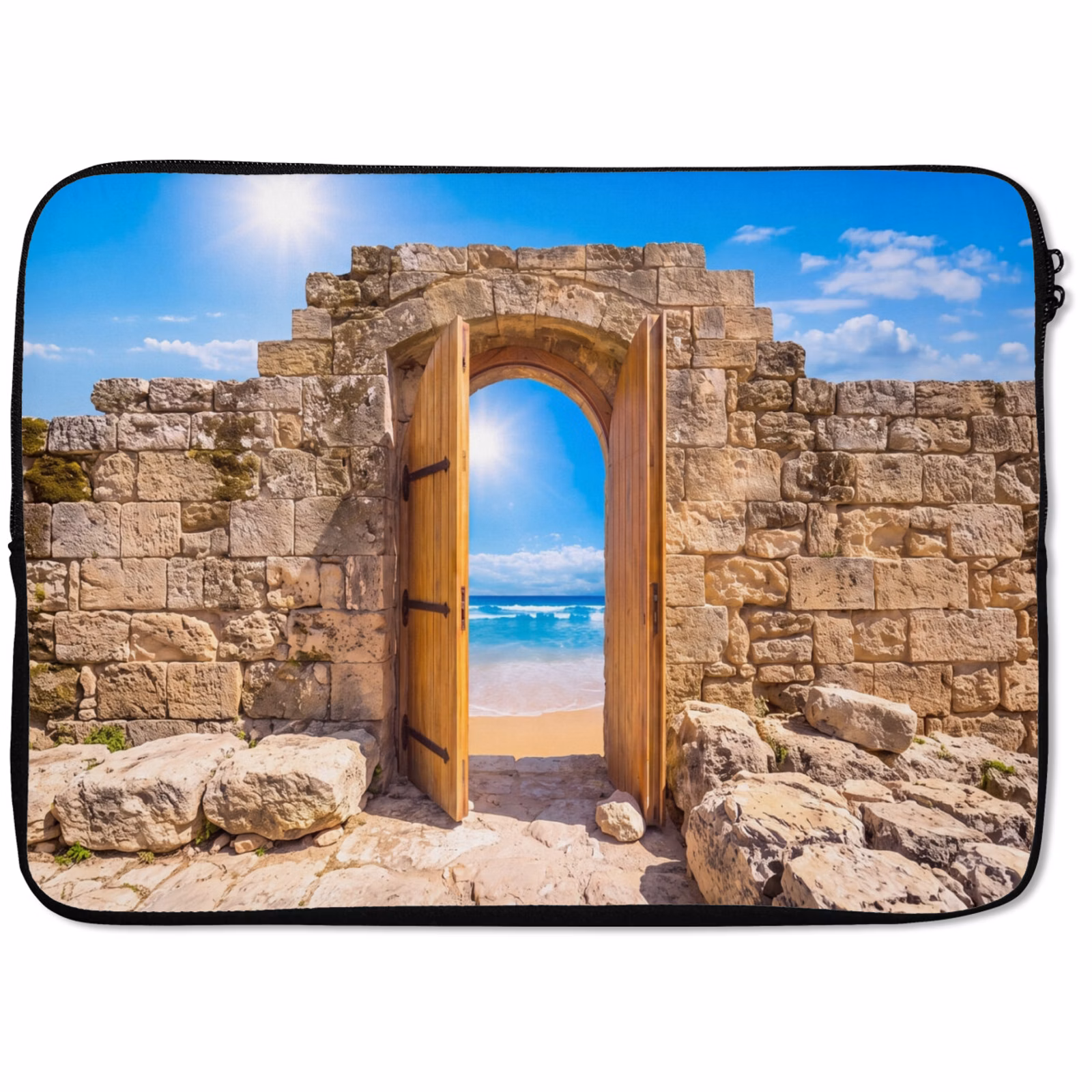 Laptop hülle - Tür – Strand – Meer — 1