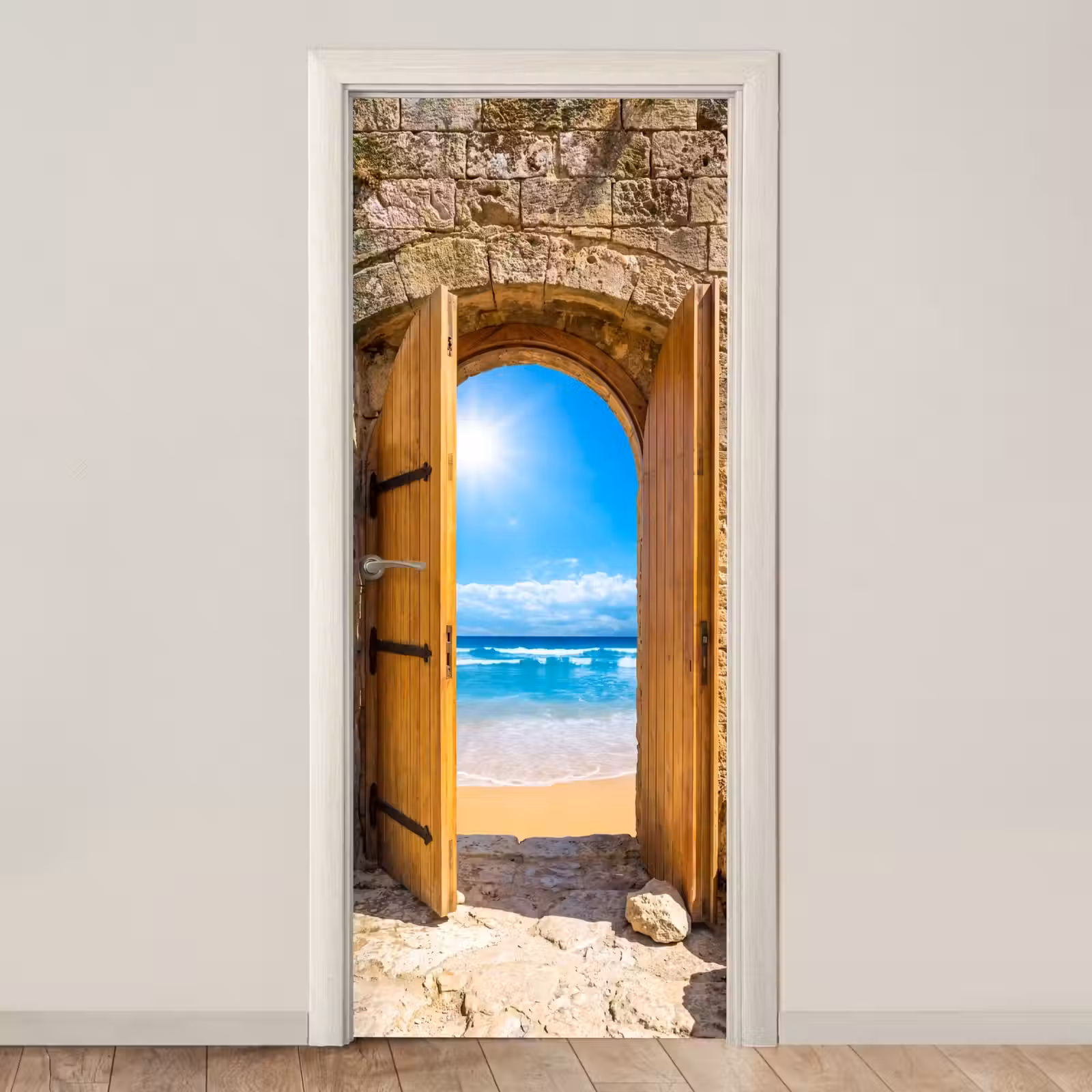Türtapete - Tür – Strand – Meer — 1