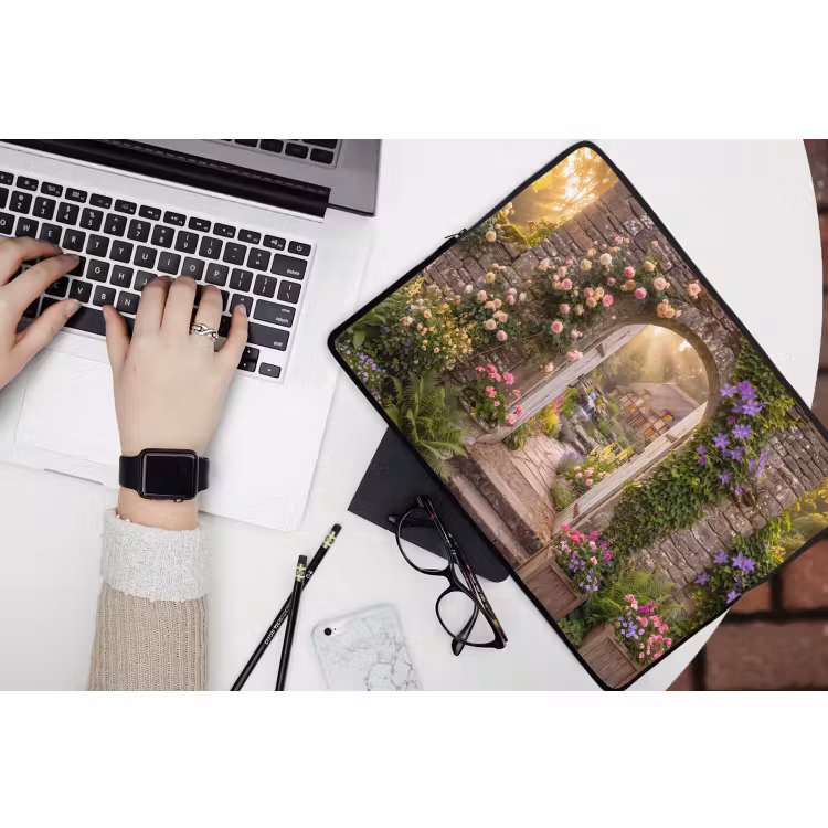 Laptop hülle - Haus – Garten – Natur — 3