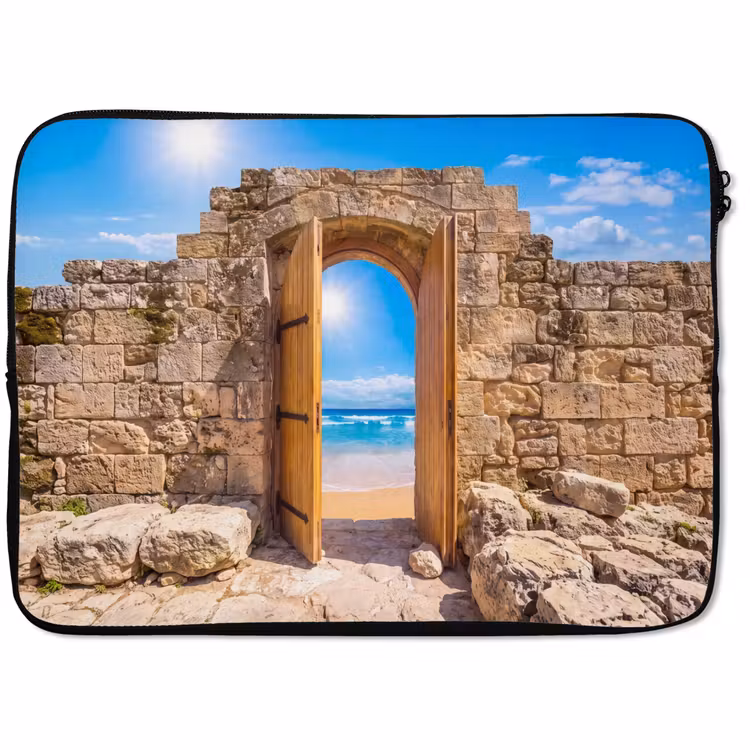 Laptop hülle - Tür – Strand – Meer — 1