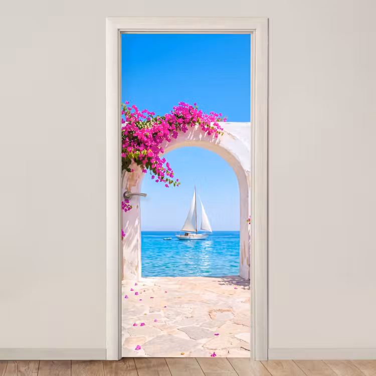 Türtapete - Blumen – Meer – Sommer — 1