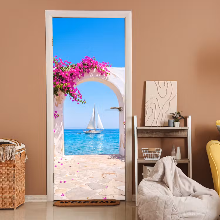 Türtapete - Blumen – Meer – Sommer — 2