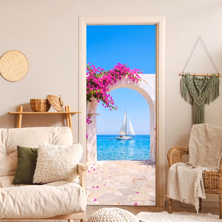 Türtapete - Blumen – Meer – Sommer — 3