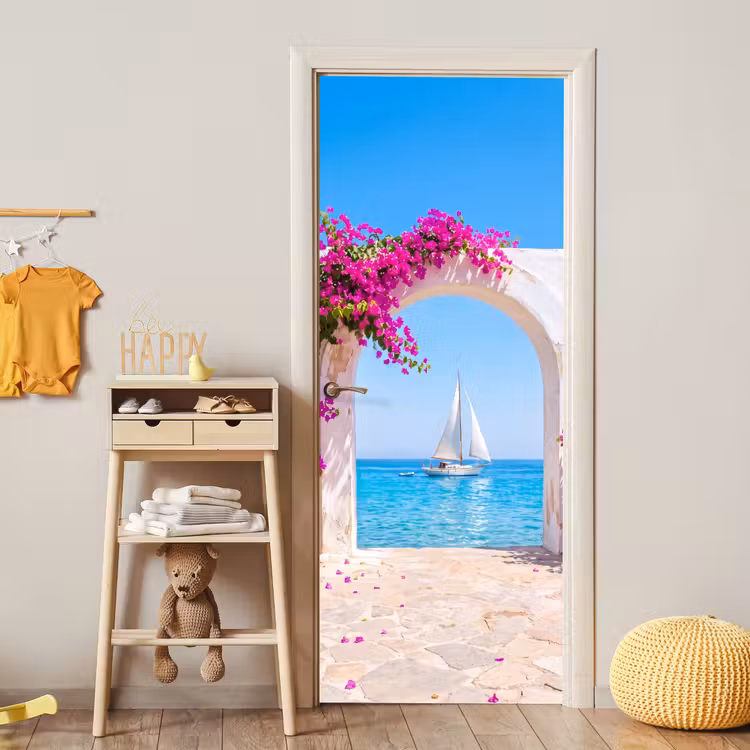 Türtapete - Blumen – Meer – Sommer — 5