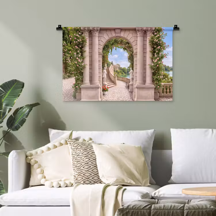 Wandteppich - Architektur – Garten – Klassisch — 4