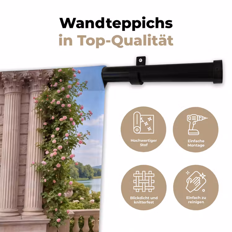 Wandteppich - Architektur – Garten – Klassisch — 7