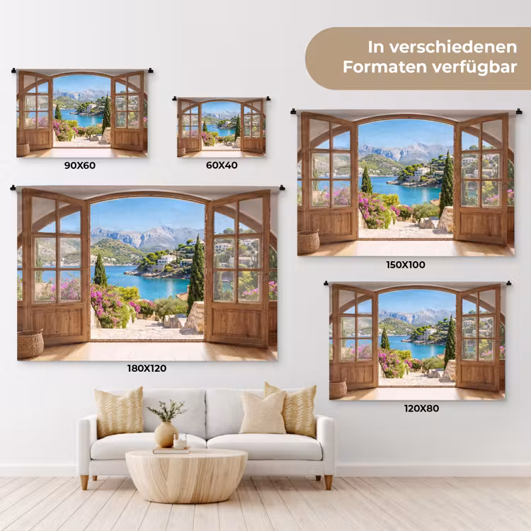 Wandteppich - Aussicht – Bucht – Natur — 8