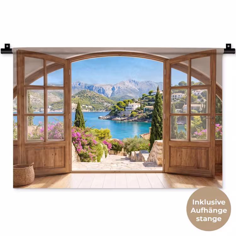 Wandteppich - Aussicht – Bucht – Natur — 9