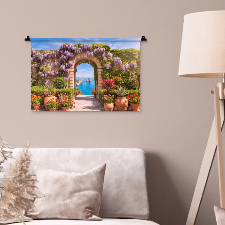 Wandteppich - Blumen – Garten – Landschaft — 2