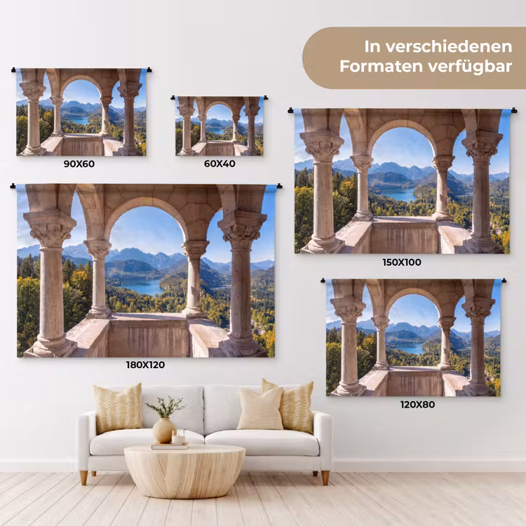 Wandteppich - Bogen – Aussicht – Landschaft — 8