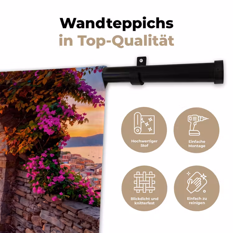 Wandteppich - Bogen – Küste – Sonnenuntergang — 7