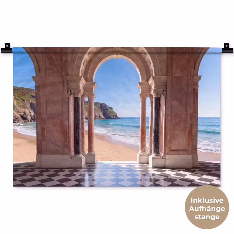Wandteppich - Bogen – Strand – Meer — 9