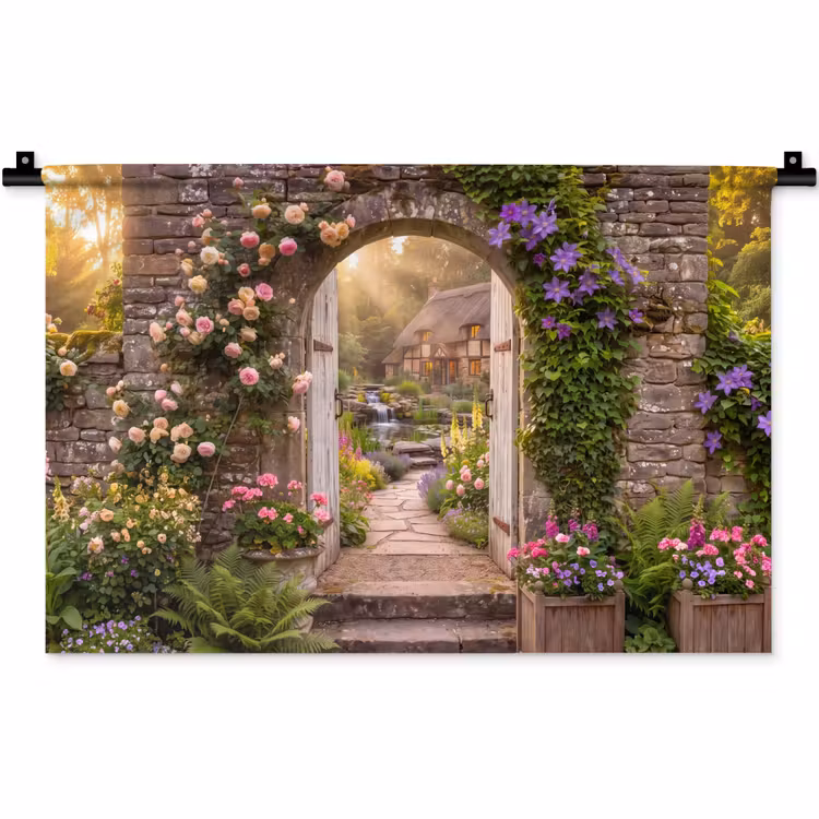 Wandteppich - Haus – Garten – Natur — 1