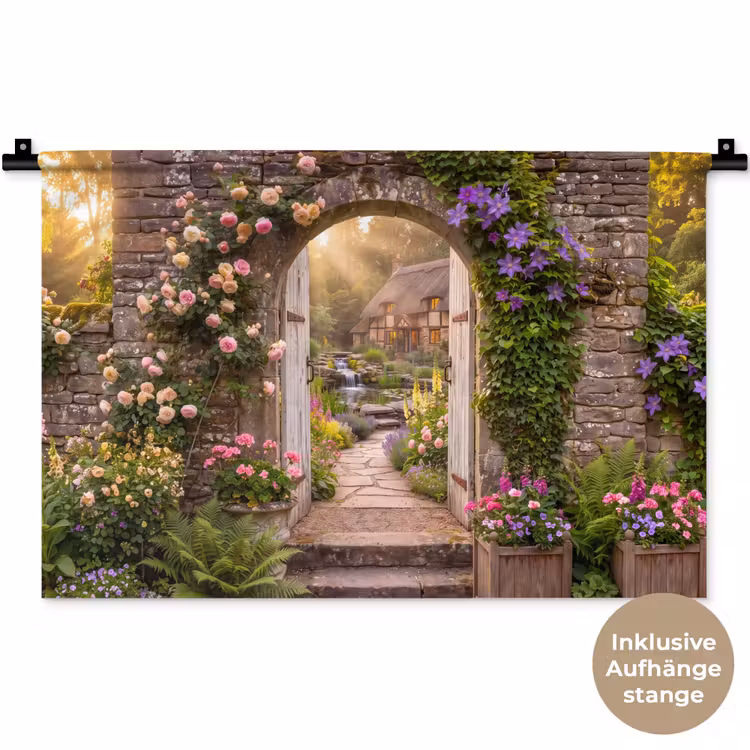 Wandteppich - Haus – Garten – Natur — 9