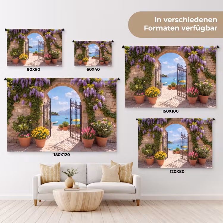 Wandteppich - Tor – Meer – Aussicht — 8