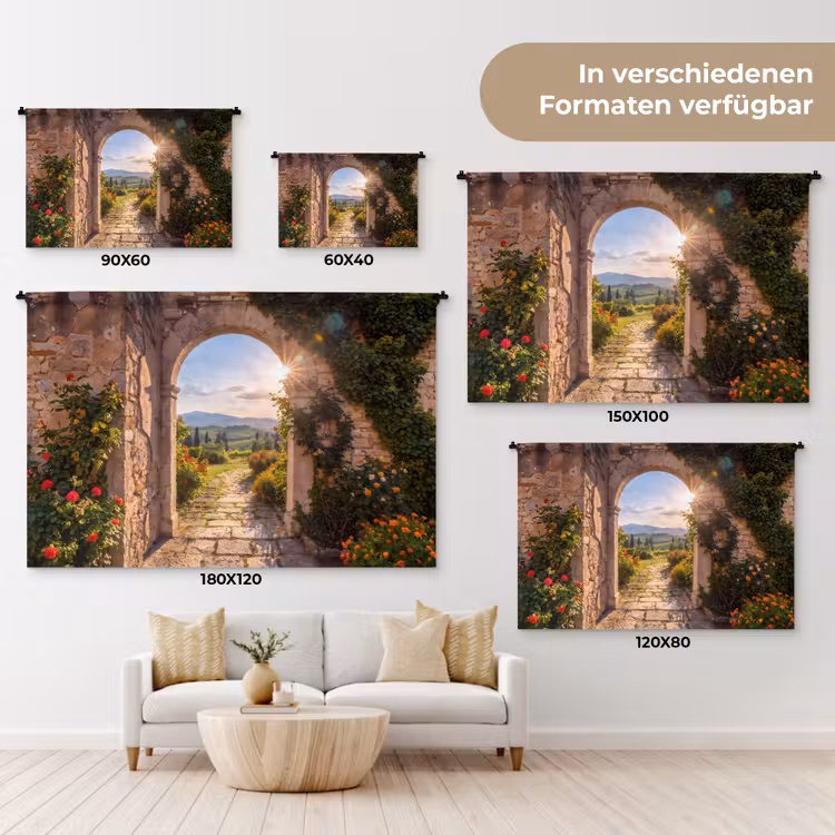 Wandteppich - Weg – Garten – Sonnig — 8