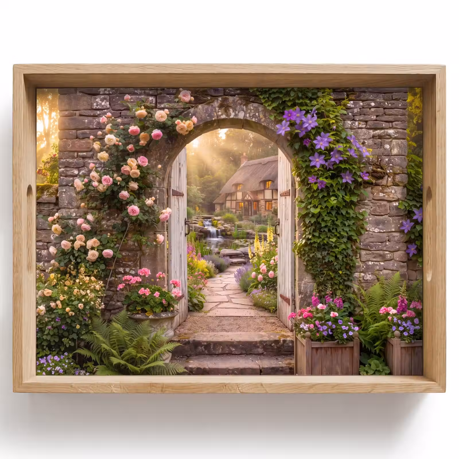 Tablett - Haus – Garten – Natur — 1