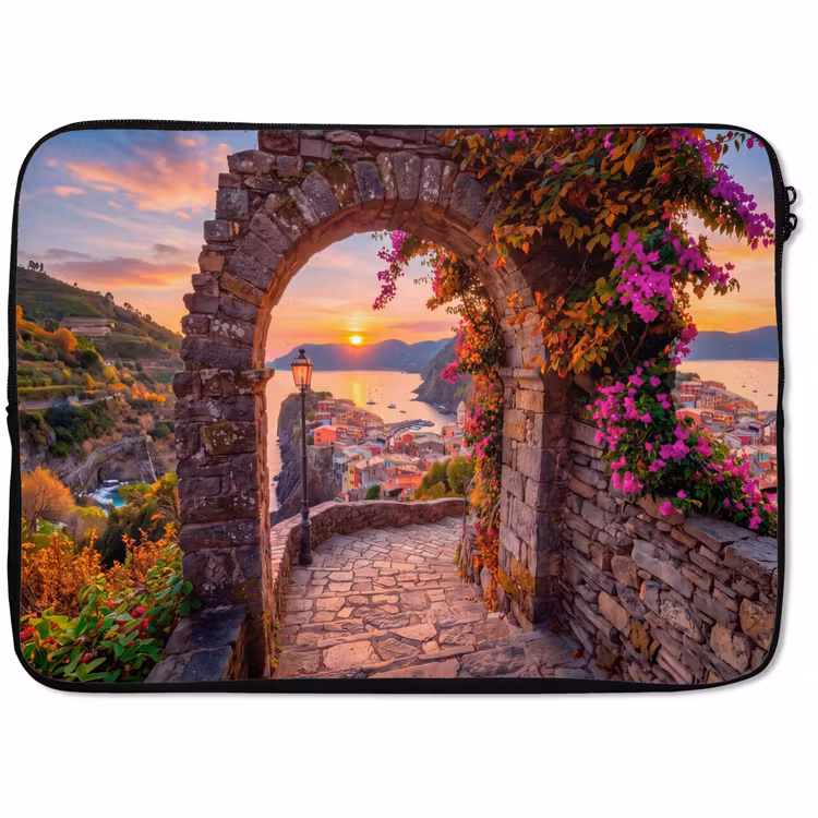 Laptop hülle - Bogen – Küste – Sonnenuntergang — 1