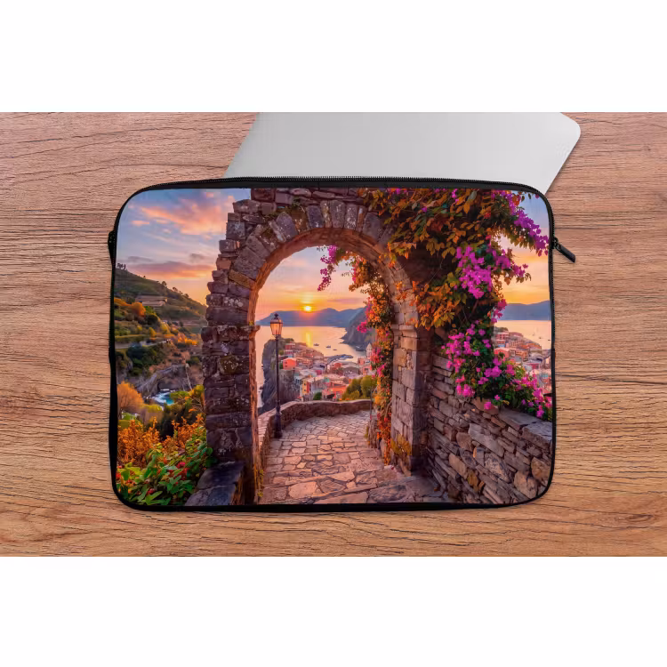 Laptop hülle - Bogen – Küste – Sonnenuntergang — 2