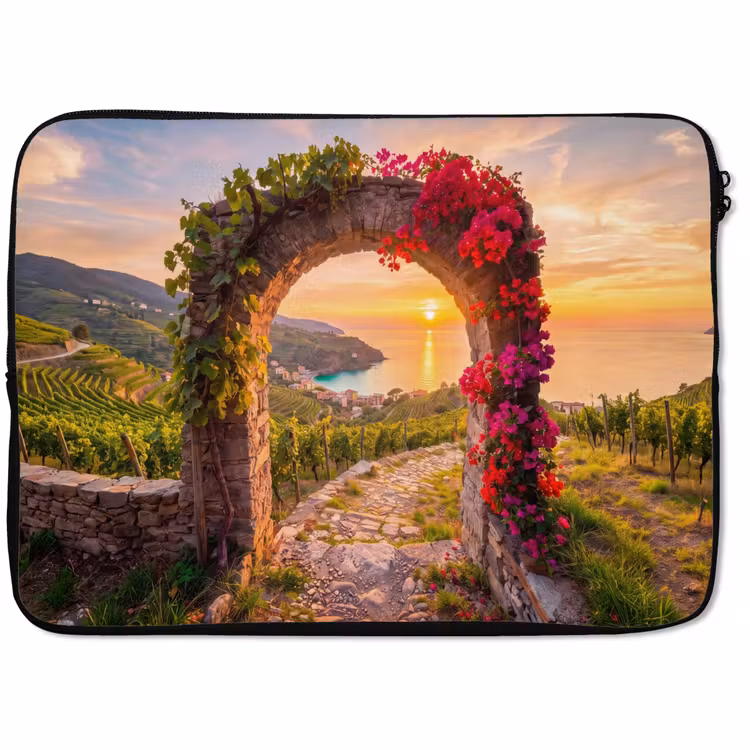Laptop hülle - Bogen – Sonnenuntergang – Küste — 1