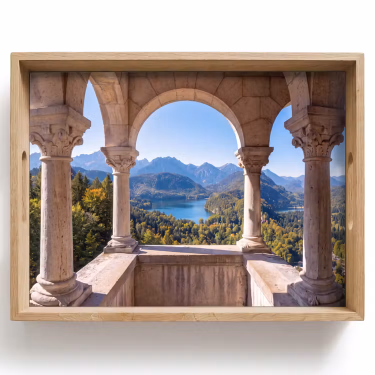 Tablett - Bogen – Aussicht – Landschaft — 1