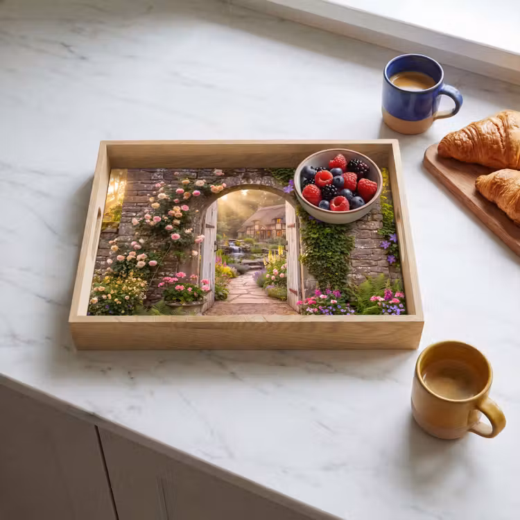 Tablett - Haus – Garten – Natur — 4