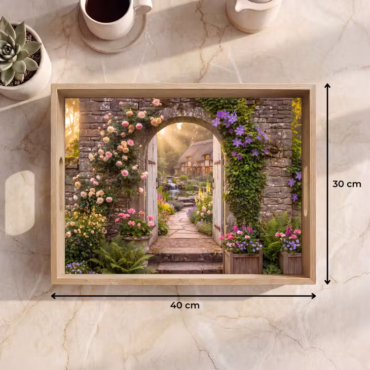 Tablett - Haus – Garten – Natur — 9