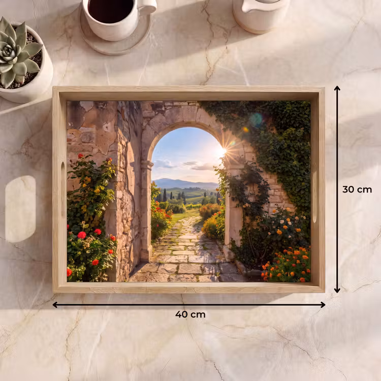 Tablett - Weg – Garten – Sonnig — 9