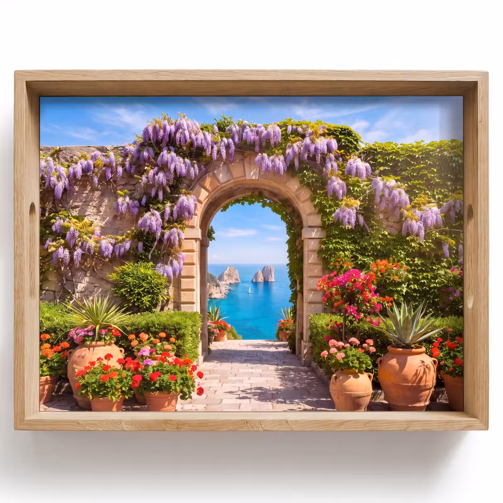 Tablett - Blumen – Garten – Landschaft — 1