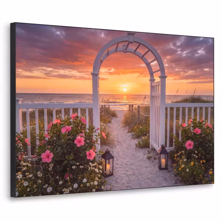 Art Frame - Meer – Frosch – Blumen — 1