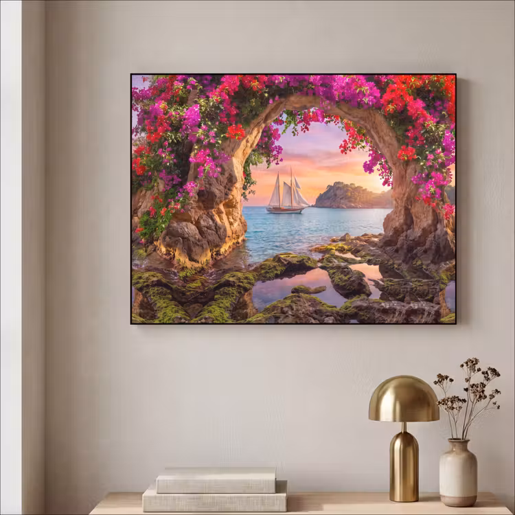 Art Frame - Segelboot – Küste – Natur — 4