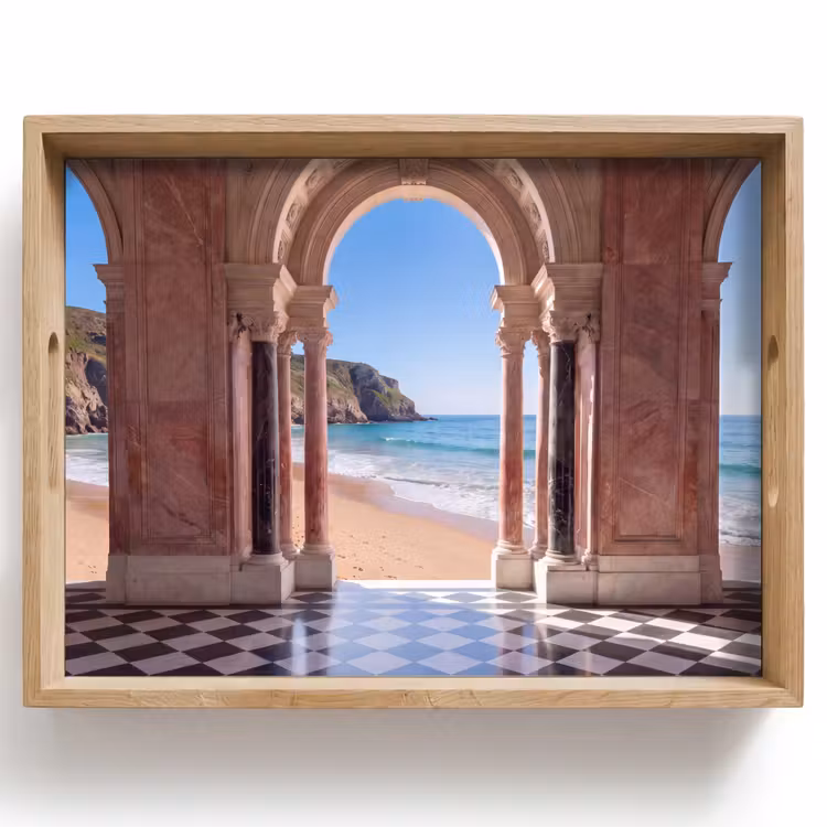 Tablett - Bogen – Strand – Meer — 1