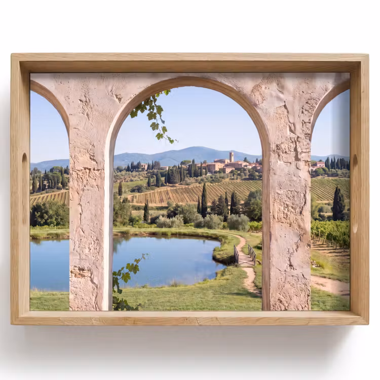 Tablett - Dorf – Landschaft – Natur — 1
