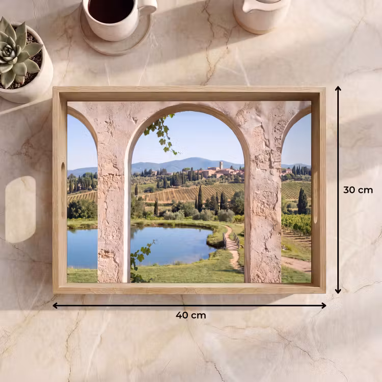 Tablett - Dorf – Landschaft – Natur — 9