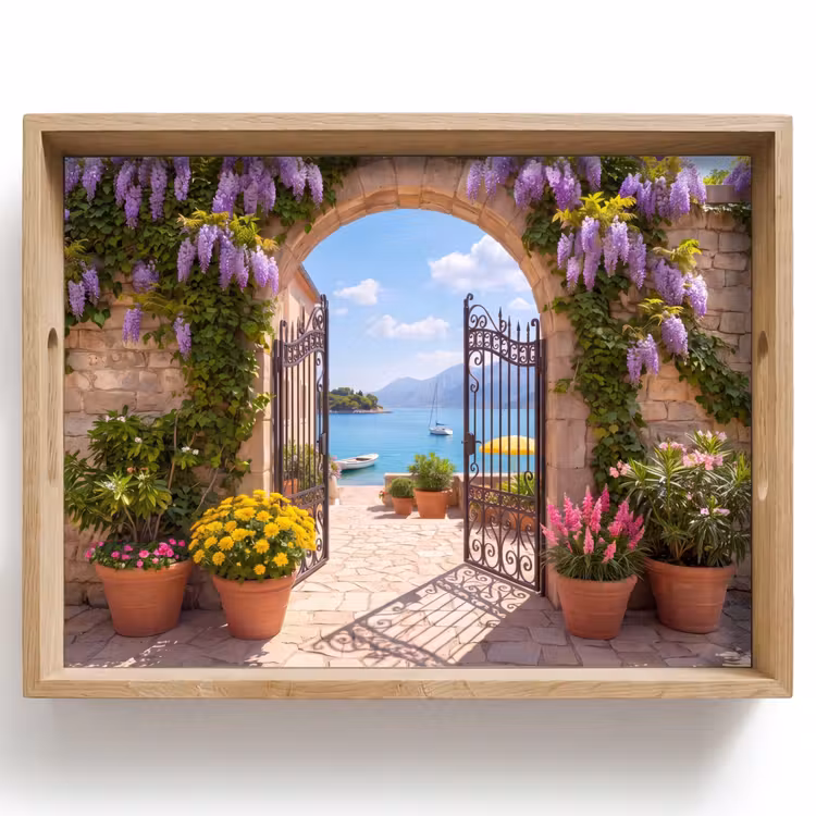 Tablett - Tor – Meer – Aussicht — 1