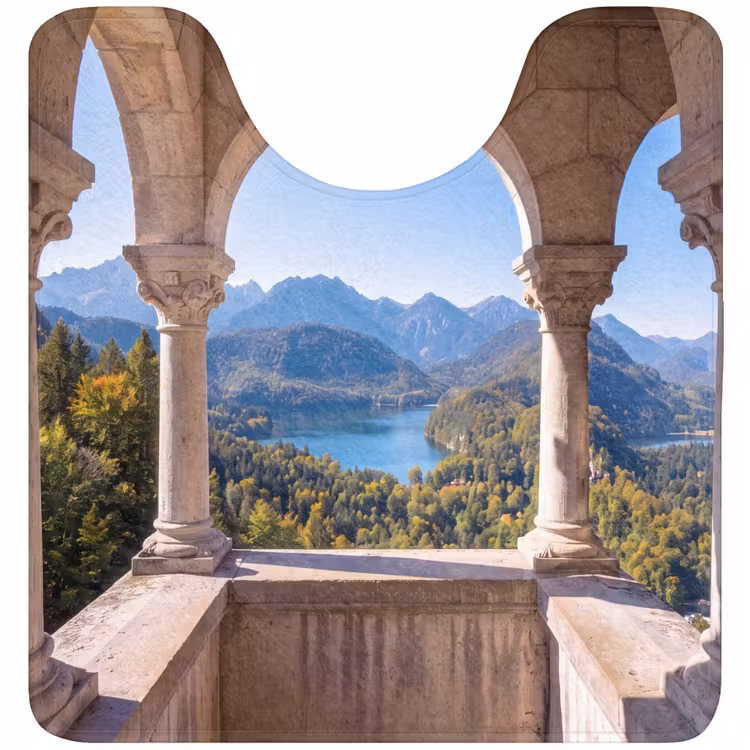 WC Vorleger - Bogen – Aussicht – Landschaft — 1