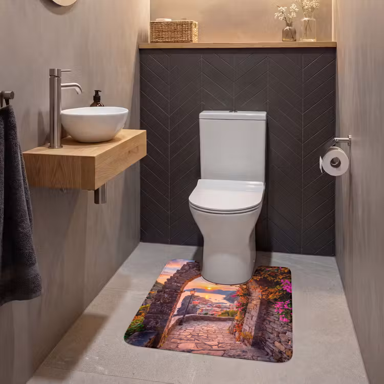 WC Vorleger - Bogen – Küste – Sonnenuntergang — 2