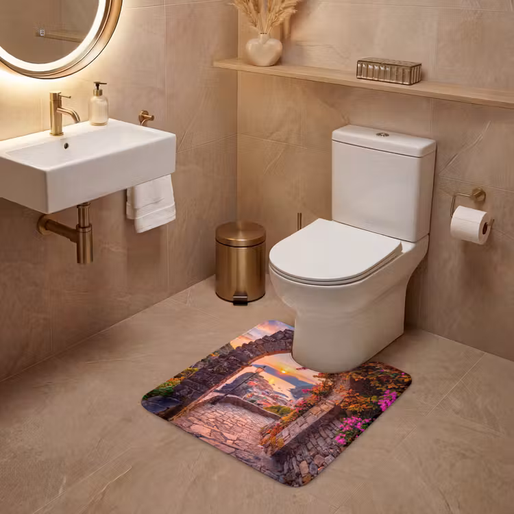 WC Vorleger - Bogen – Küste – Sonnenuntergang — 4