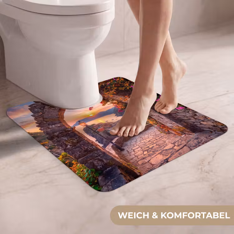WC Vorleger - Bogen – Küste – Sonnenuntergang — 5