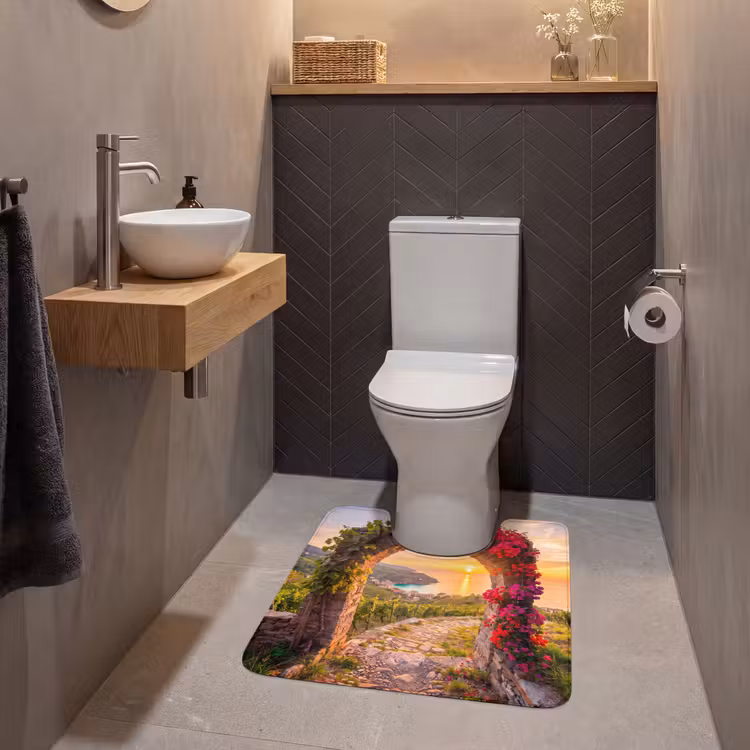 WC Vorleger - Bogen – Sonnenuntergang – Küste — 2