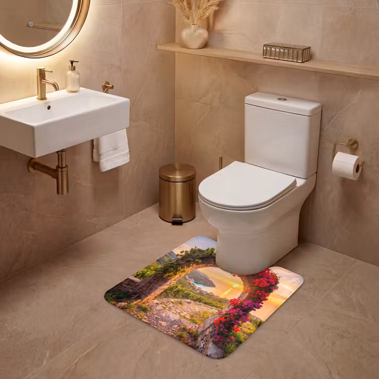 WC Vorleger - Bogen – Sonnenuntergang – Küste — 4